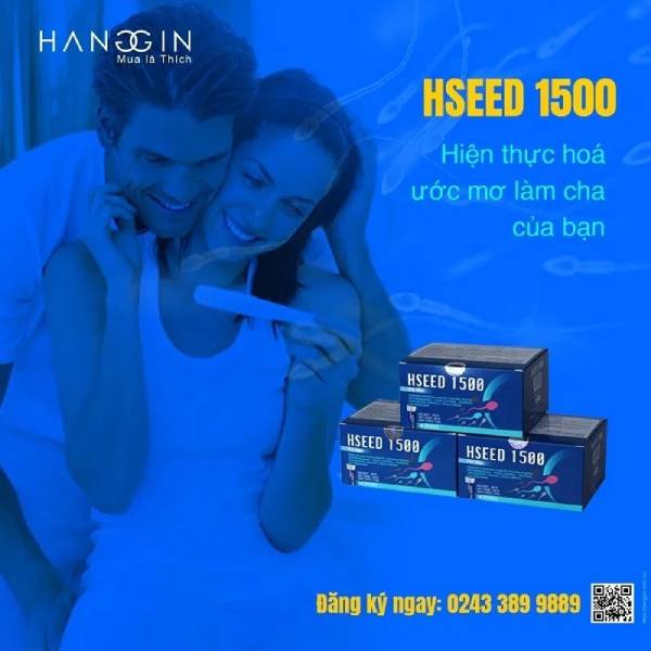 hseed 1500 có sử dụng được cho người có tinh trùng ít, loãng không