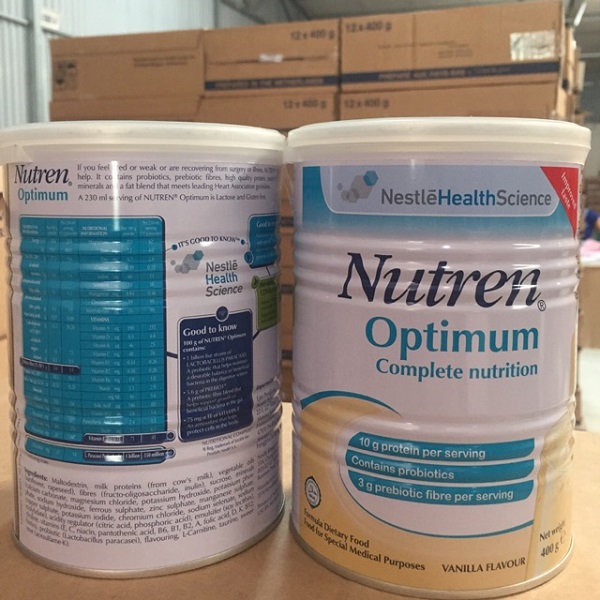 Sữa Nutren Optimum – sữa bổ sung canxi cho người cao tuổi