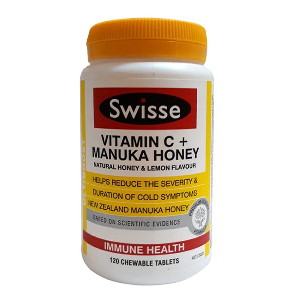 Swisse Vitamin C Manuka Honey nâng cao sức đề kháng của Úc
