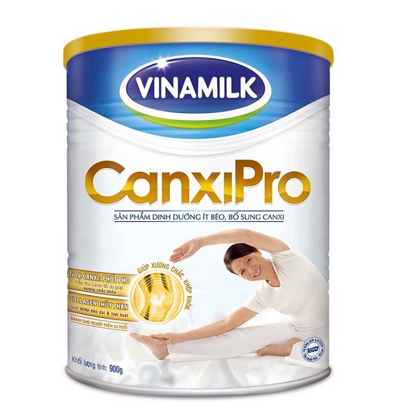 Canxi Pro sản phẩm bổ sung canxi cho người trung tuổi của hãng vinamilk