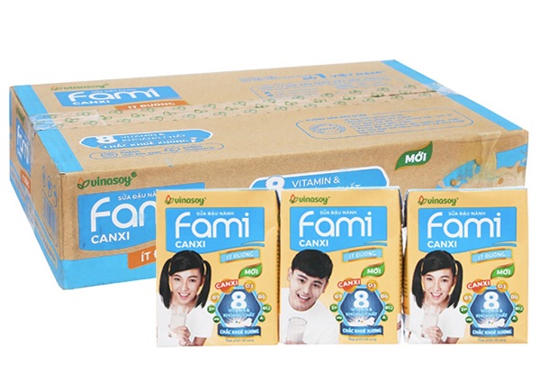 Sữa đậu nành Fami canxi– sữa bổ sung canxi cho người già