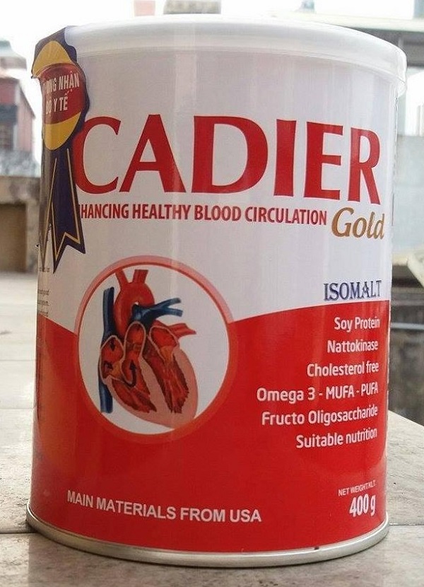 Cadier Gold 400g thích hợp với người tiểu đường nhẹ