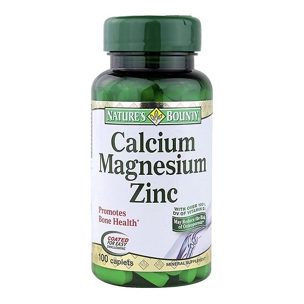 Thuốc Nature’s Bounty Calcium Magnesium Zinc bổ sung canxi không làm tăng đường huyết