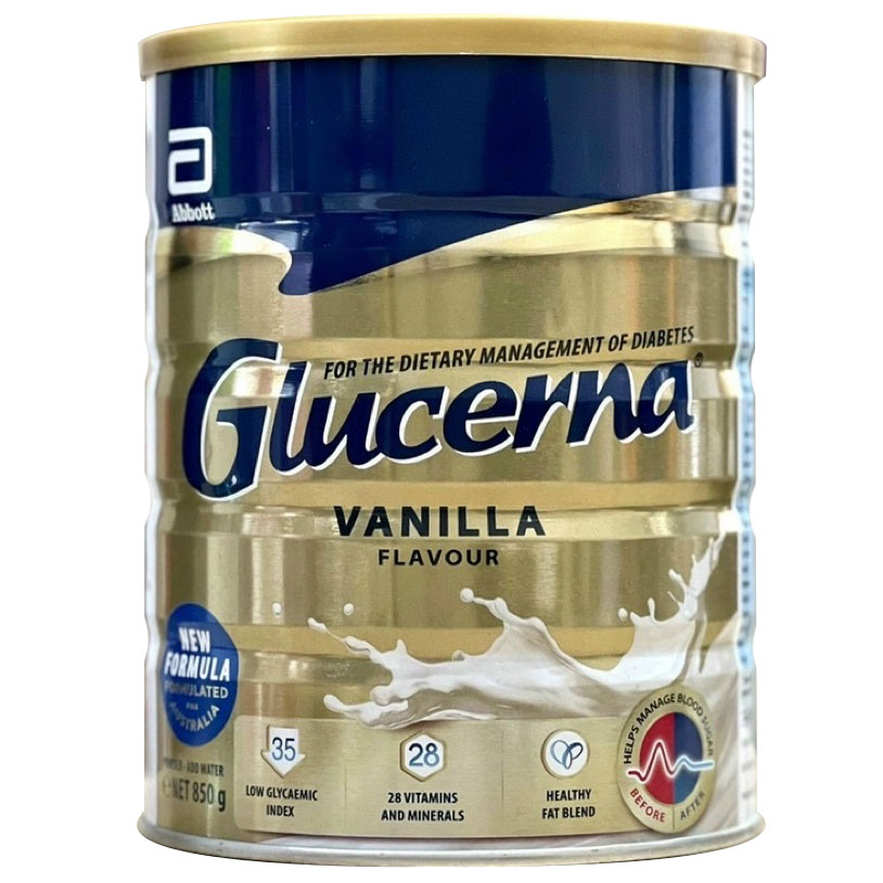 Sữa Glucerna Úc 850g - sữa cho người tiểu đường hay bị đói