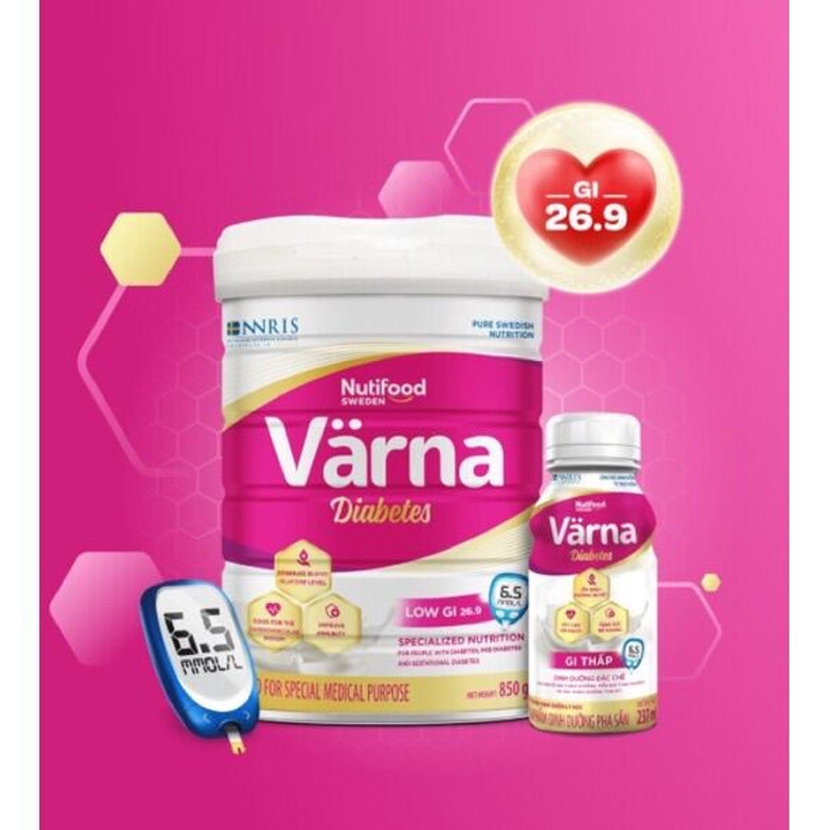 Thành phần của sữa tiểu đường Varna