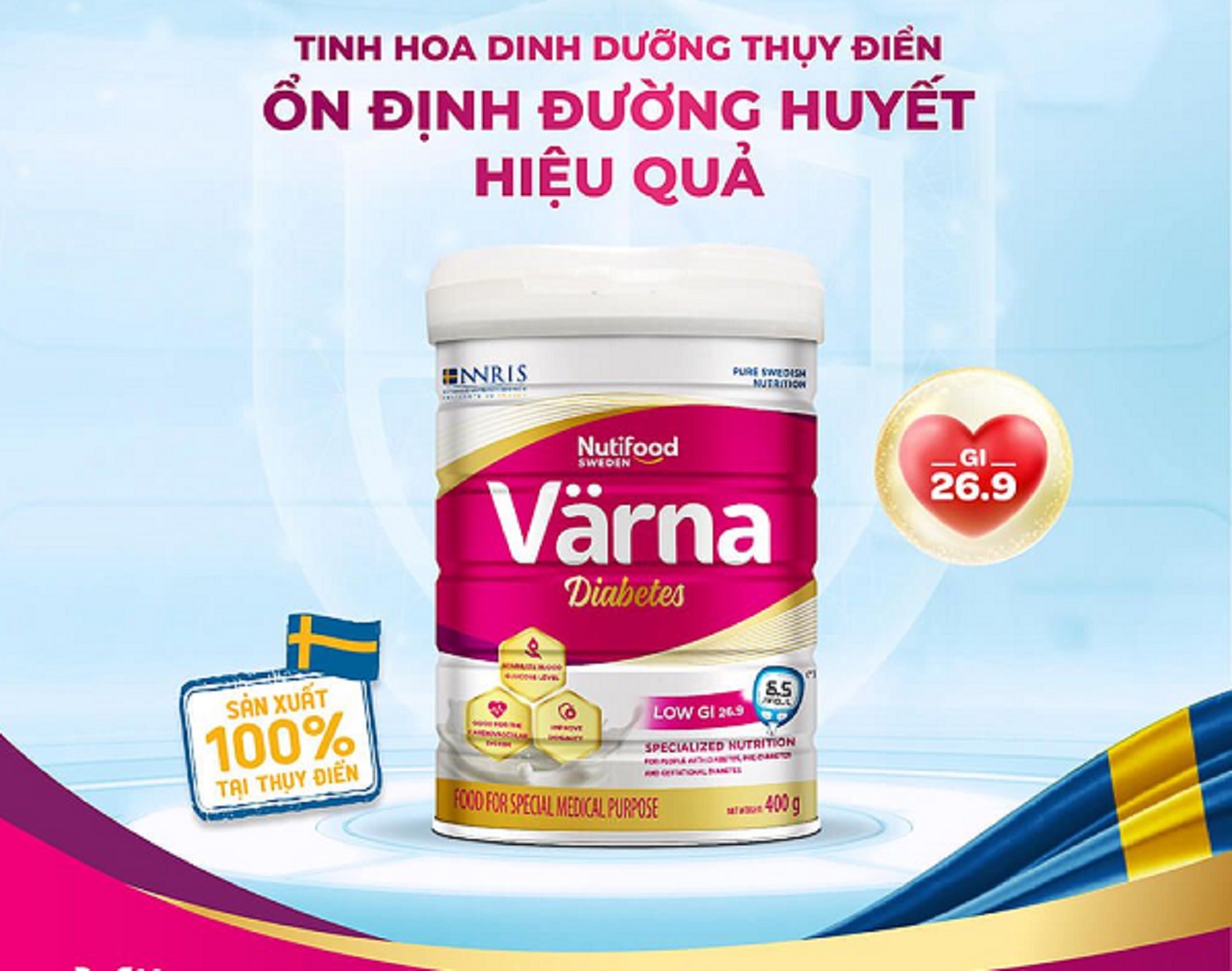 Công dụng của sữa tiểu đường Varna